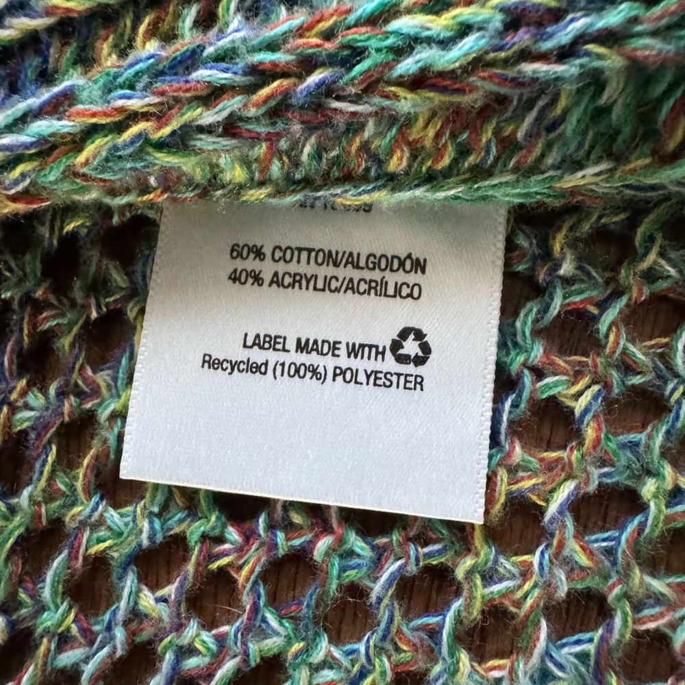 Beverly Drive Multicolor‎ Knit Open Cardigan - Picture 7 of 7